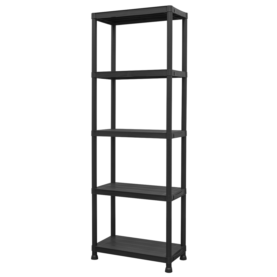 APPR5 Plastic Racking Unit with 5 Shelves 25kg Capacity Per Level