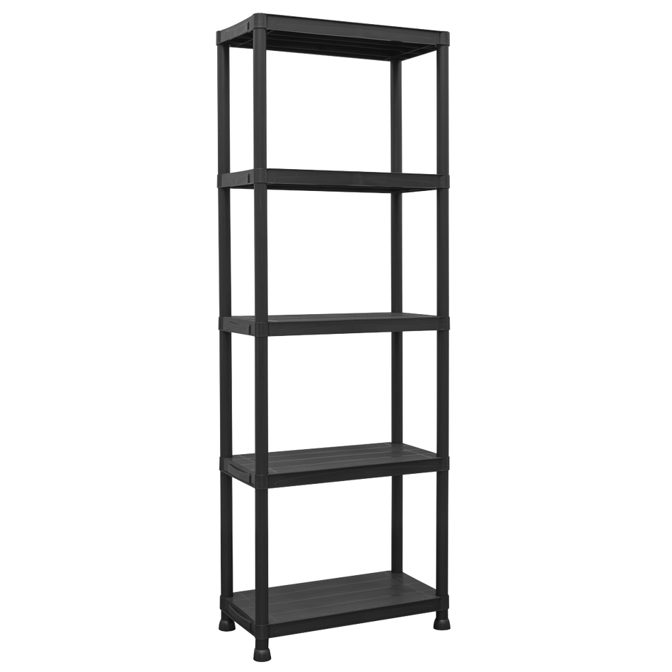APPR5 Plastic Racking Unit with 5 Shelves 25kg Capacity Per Level