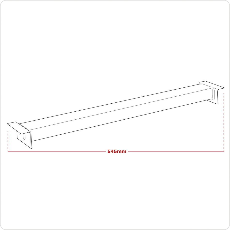 APR/CPS602 Shelving Panel Support 600mm