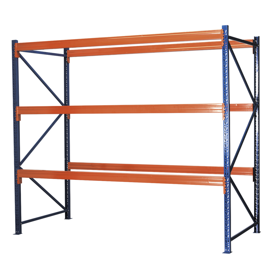 APR3001 Heavy-Duty Racking Unit with 3 Beam Set 1000kg Capacity Per Level