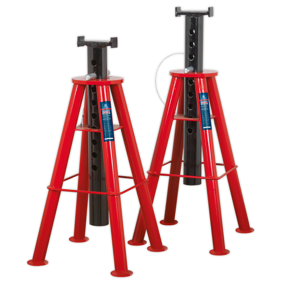 AS10H Premier Axle Stands (Pair) 10 Tonne Capacity per Stand High Level
