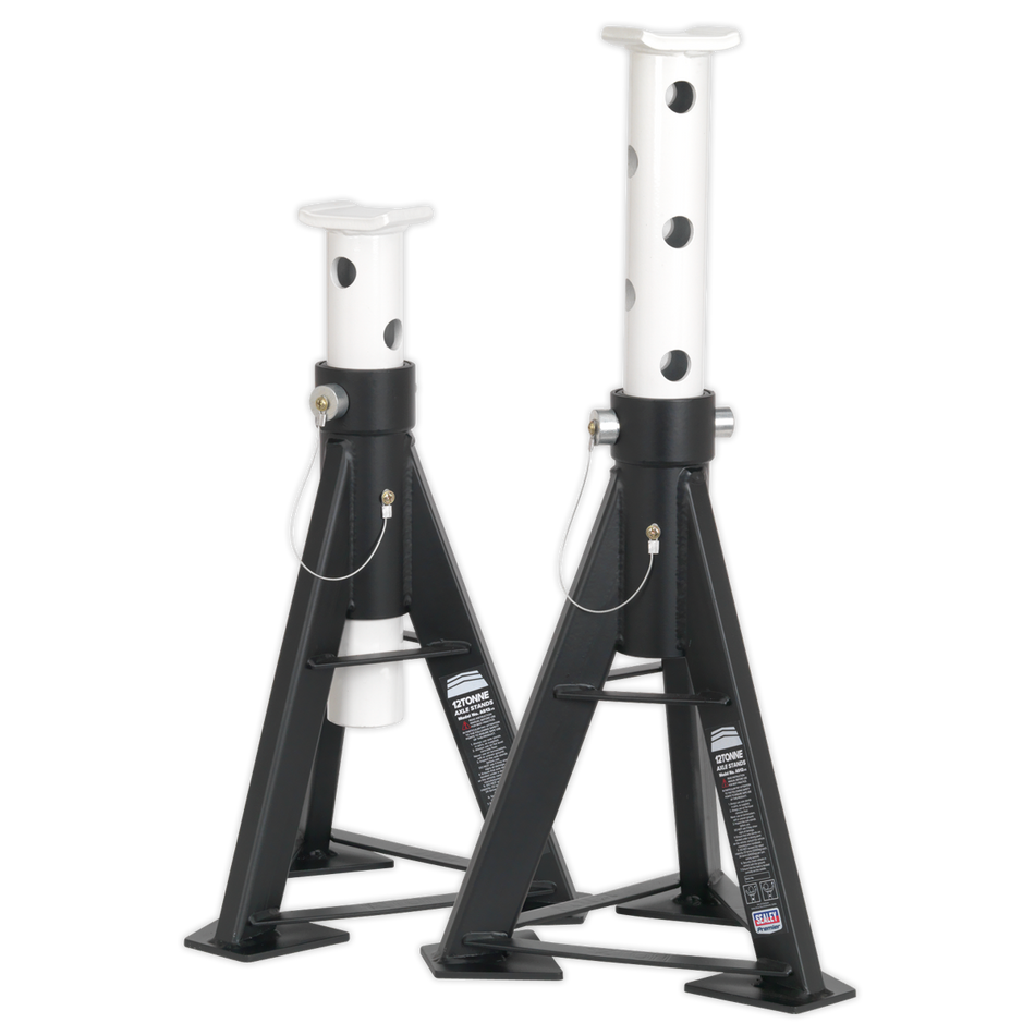 AS12 Premier Axle Stands (Pair) 12 Tonne Capacity per Stand High Level