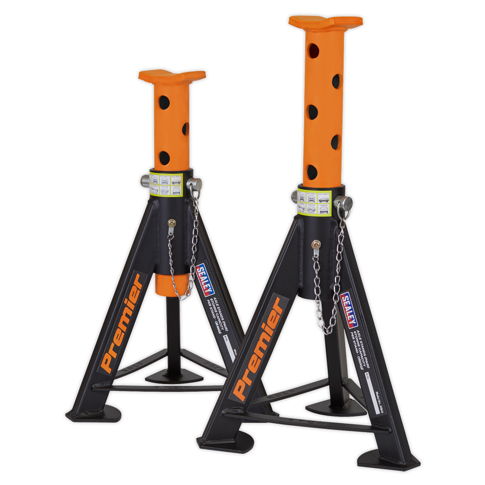AS6O Premier Axle Stands (Pair) 6 Tonne Capacity per Stand - Orange