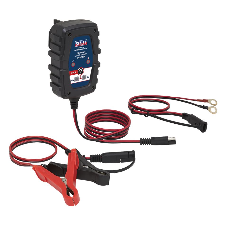 AUTOCHARGE100HF 6/12V Compact Smart Trickle Charger & Maintainer 1A