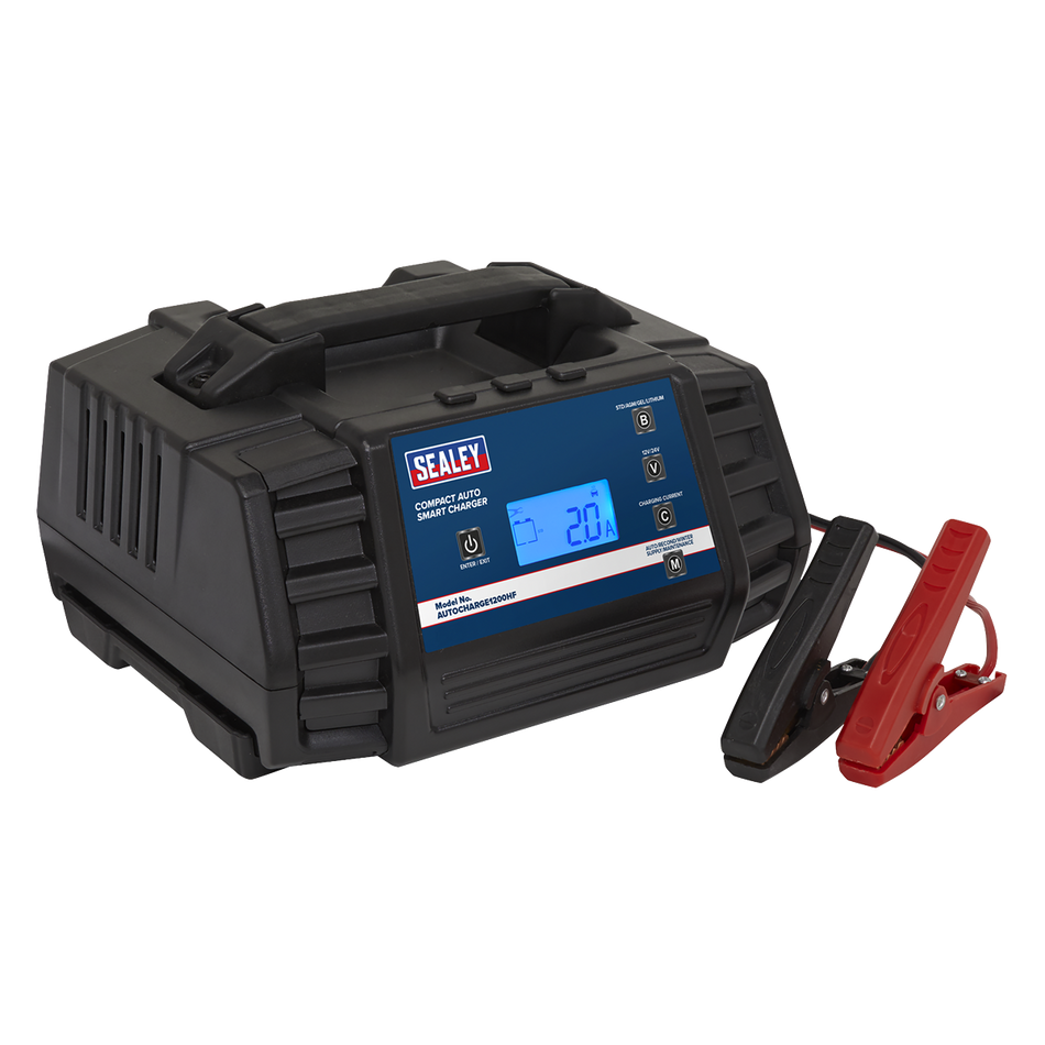 AUTOCHARGE1200HF 12/24V Compact Auto Smart Charger & Maintainer 12A