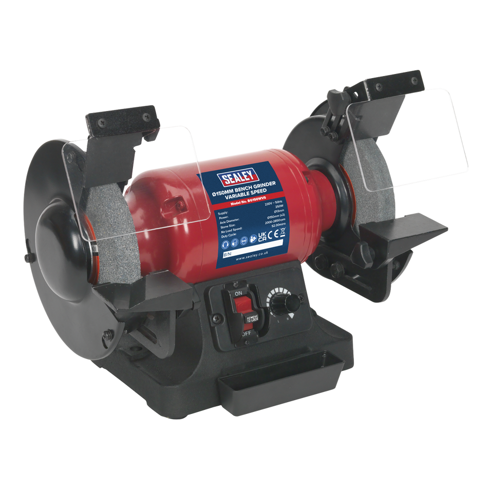 BG150WVS 150mm Bench Grinder with Variable Speed 250W/230V