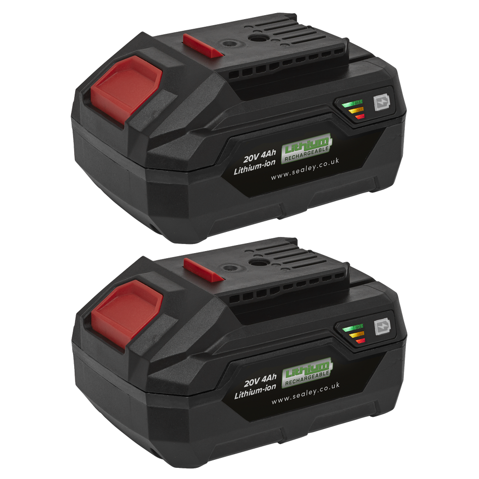 BK04 SV20 Series Power Tool Battery 20V 4Ah - Pack of 2