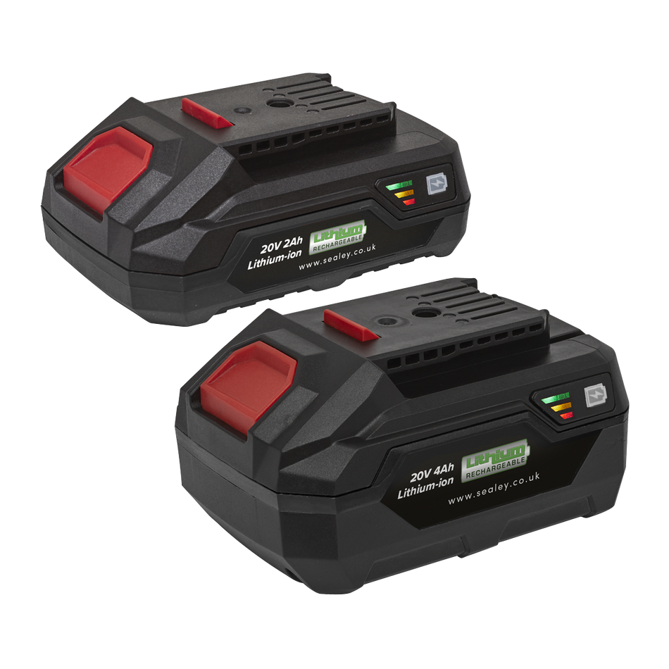 BK24 SV20 Series Power Tool Battery 20V 2Ah & 4Ah - Pack of 2