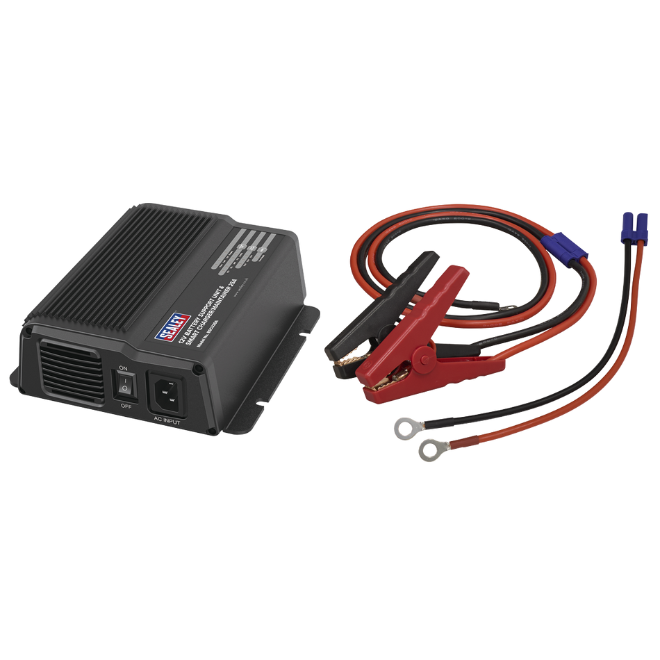 BSCU25A 12V Battery Support Unit & Smart Charger/Maintainer 25A