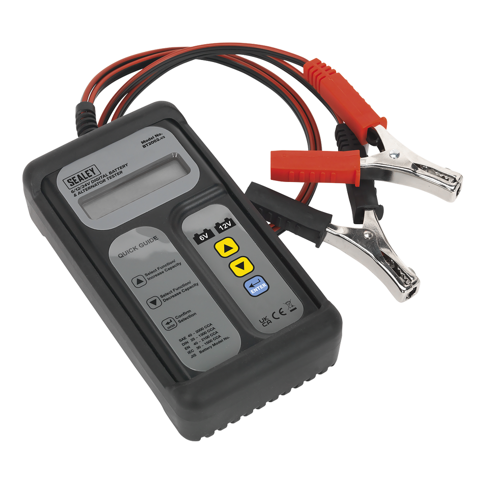 BT2002 Digital Battery & Alternator Tester 6/12/24V