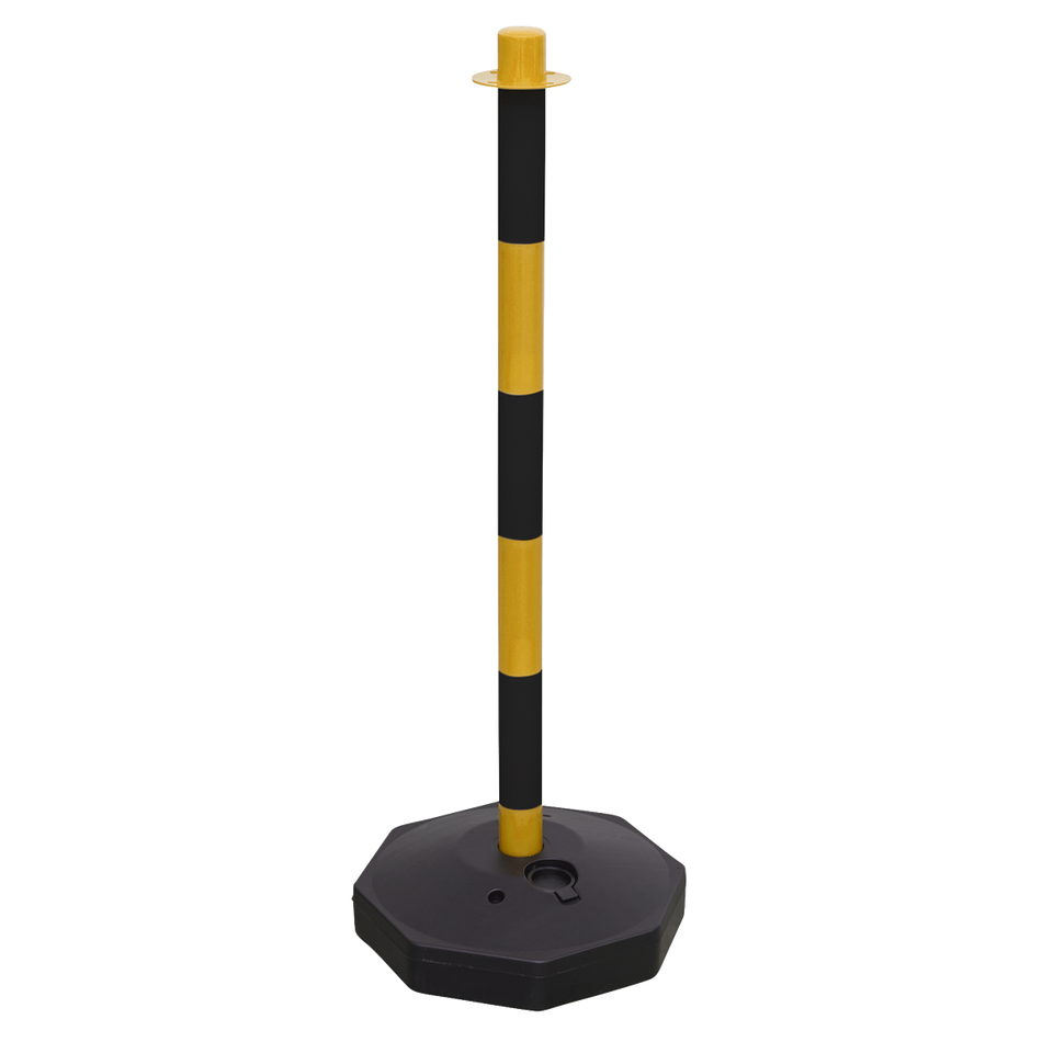 BYPB01 Post with Base - Black/Yellow