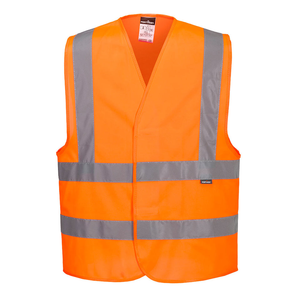 C470 Hi-Vis Band and Brace Vest Orange XX/3X