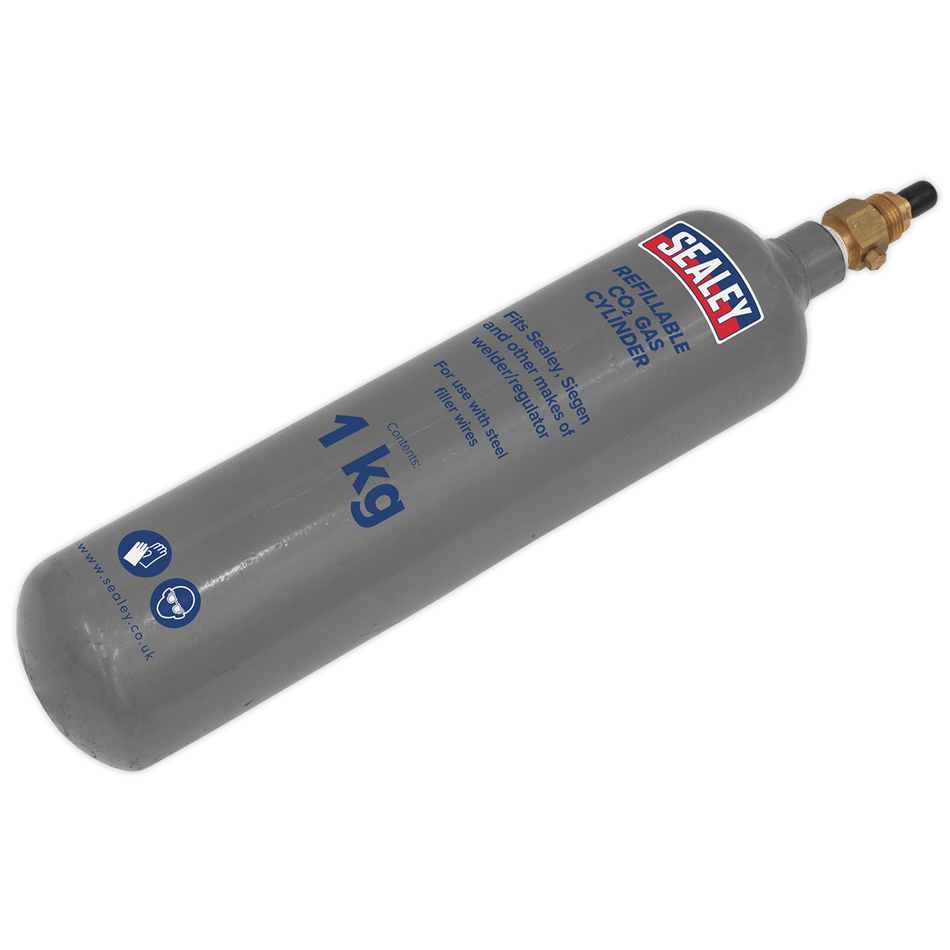 CO2/1KG Refillable Carbon Dioxide Gas Cylinder 1kg
