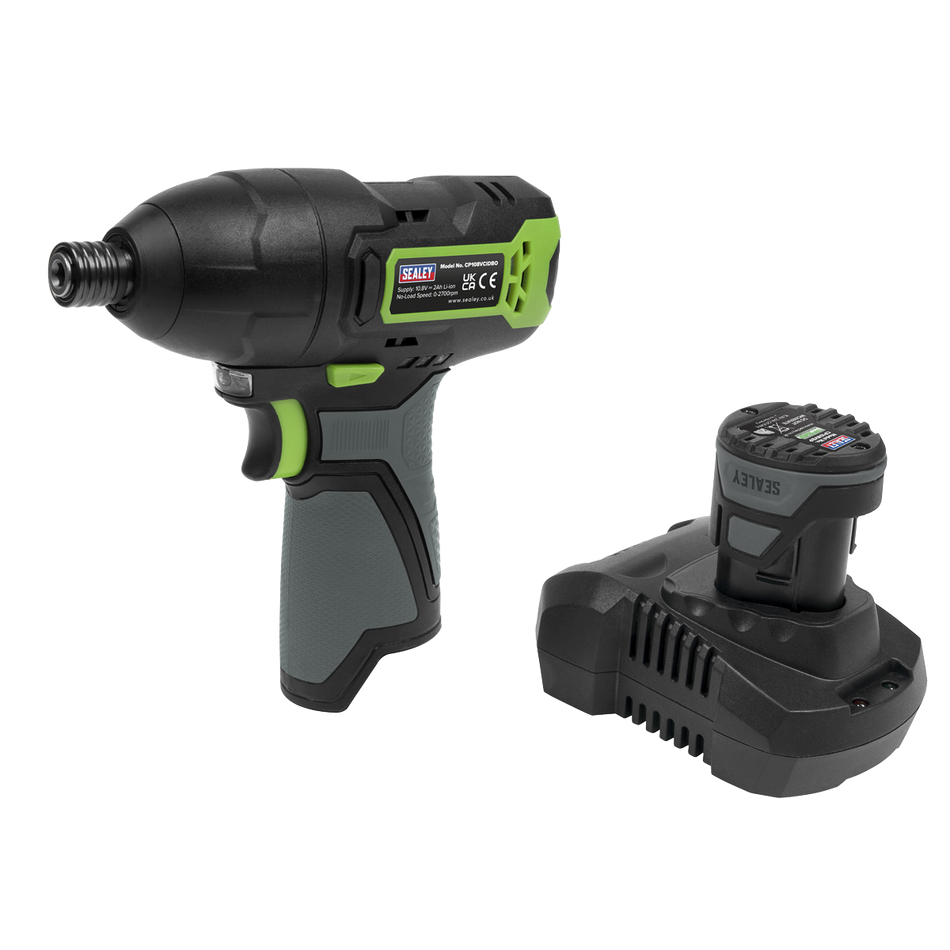 CP108VCID SV10.8 Series 1/4"Hex Drive Cordless Impact Driver Kit 10.8V 2Ah