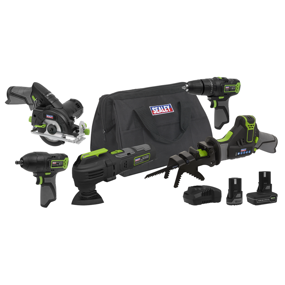 CP108VCOMBO8 5 x SV10.8 Series Cordless Power Tool Kit 10.8V - 2 Batteries