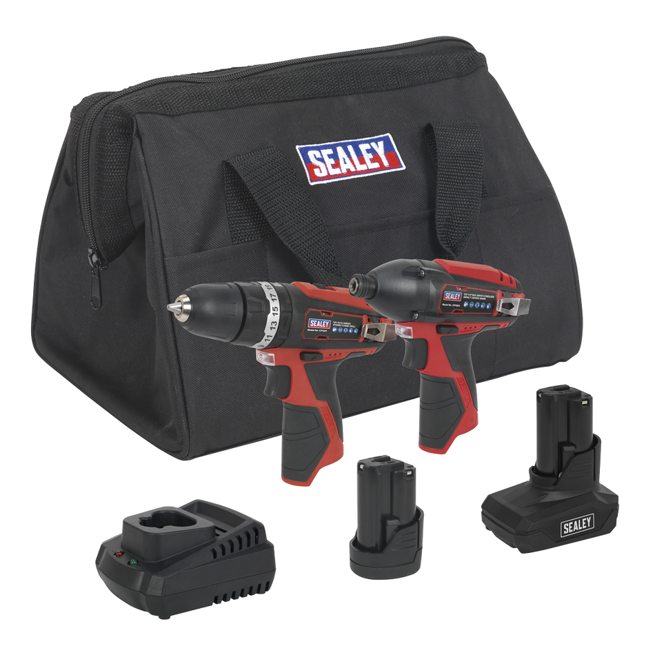 CP1200COMBO6 2 x SV12 Series Cordless Power Tool Kit 12V - 2 Batteries