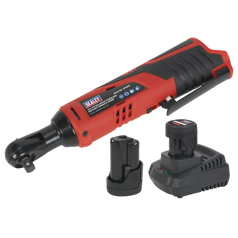 CP1202KIT SV12 Series 3/8"Sq Drive Cordless Ratchet Wrench Kit 12V 2Ah - 2 Batteries