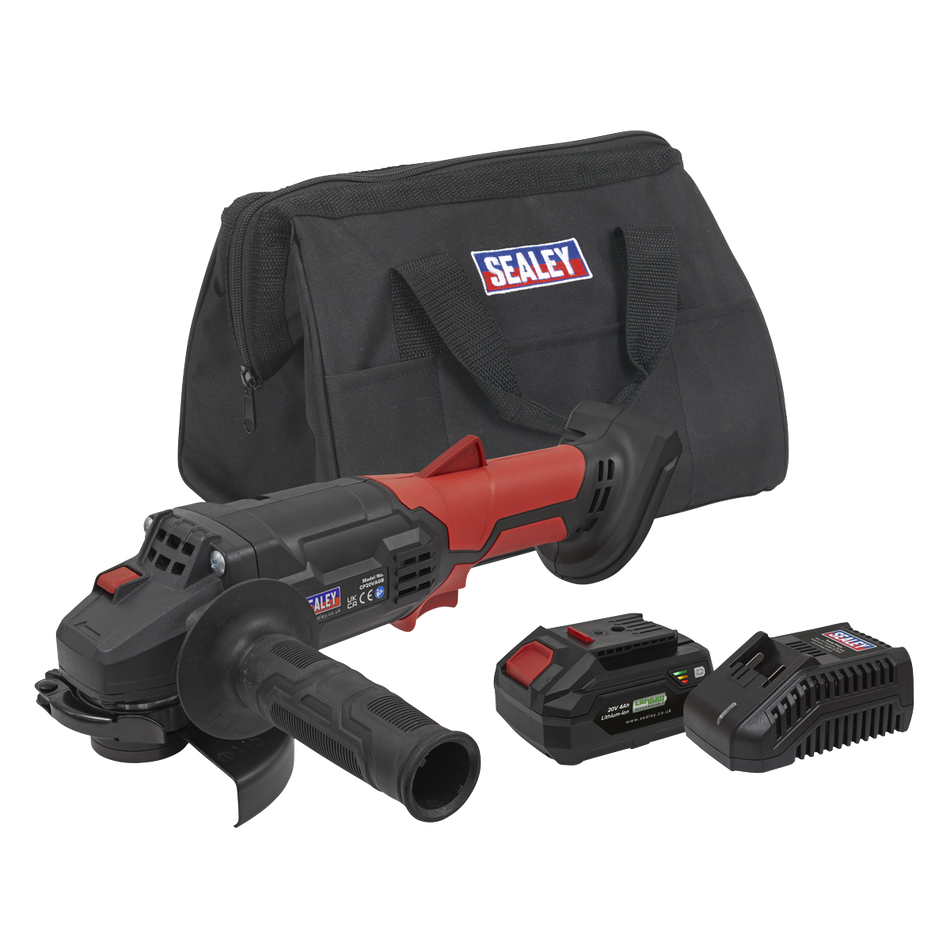 CP20VAGBKIT1 SV20 Series 115mm Cordless Angle Grinder Kit 20V 4Ah