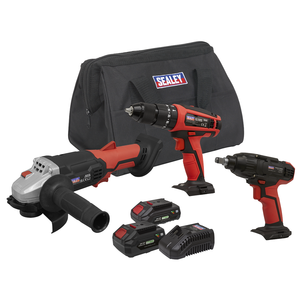 CP20VCOMBO1 3 x SV20 Series Cordless Tool Combo Kit 20V - 2 Batteries ...