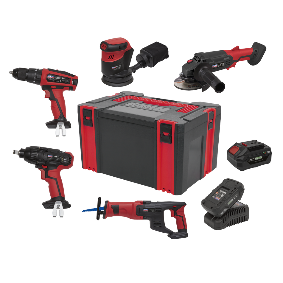 CP20VCOMBO2 5 x SV20 Series Cordless Power Tool Kit 20V - 2 Batteries