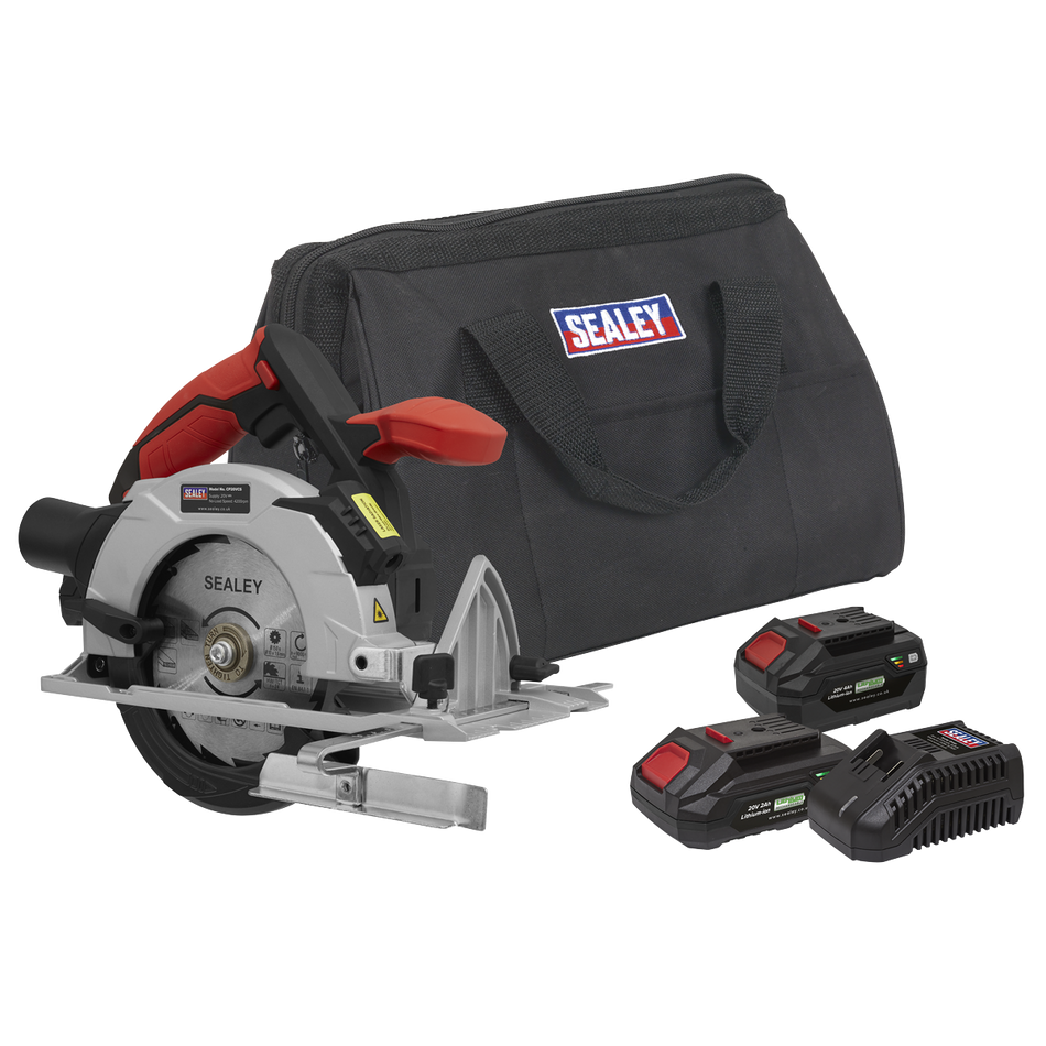 CP20VCSKIT SV20 Series 150mm Cordless Circular Saw Kit 20V - 2 Batteries