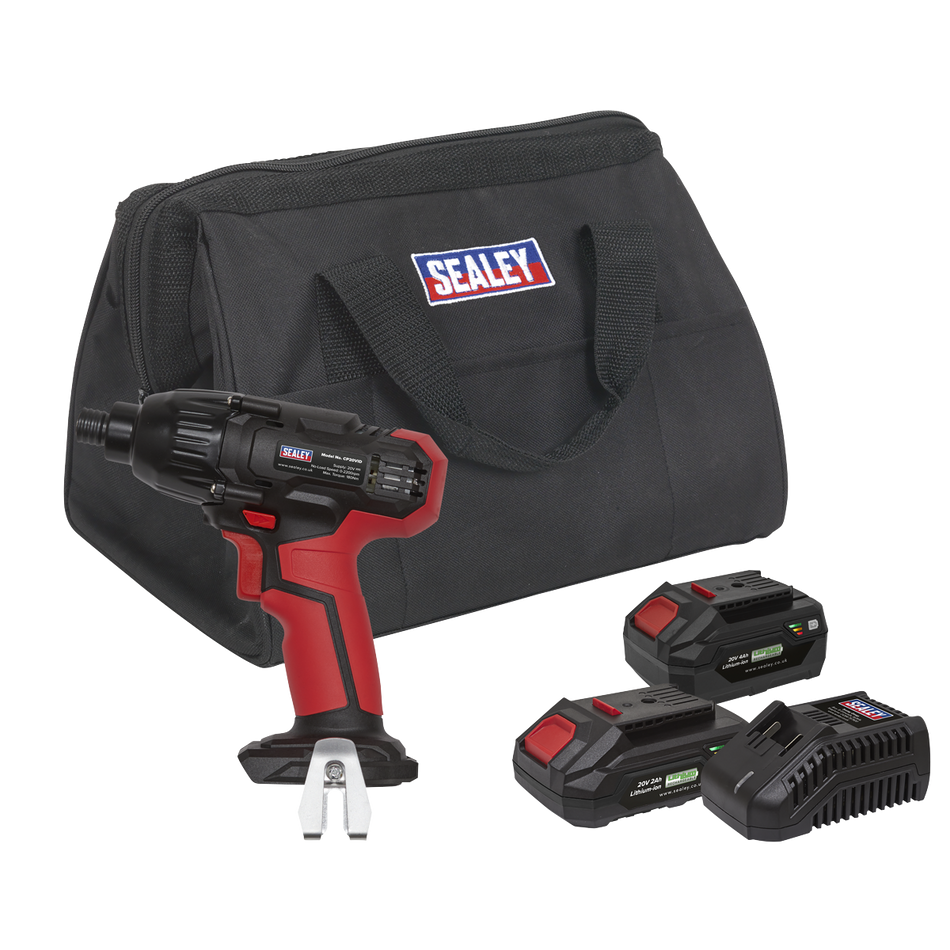 CP20VIDKIT SV20 Series 1/4"Hex Drive Cordless Impact Driver 20V - 2 Batteries