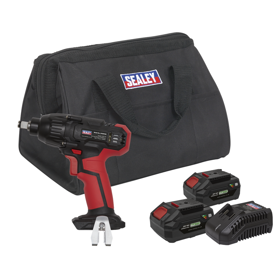 CP20VIWKIT SV20 Series 1/2"Sq Drive Impact Wrench Kit 20V 4Ah - 2 Batteries