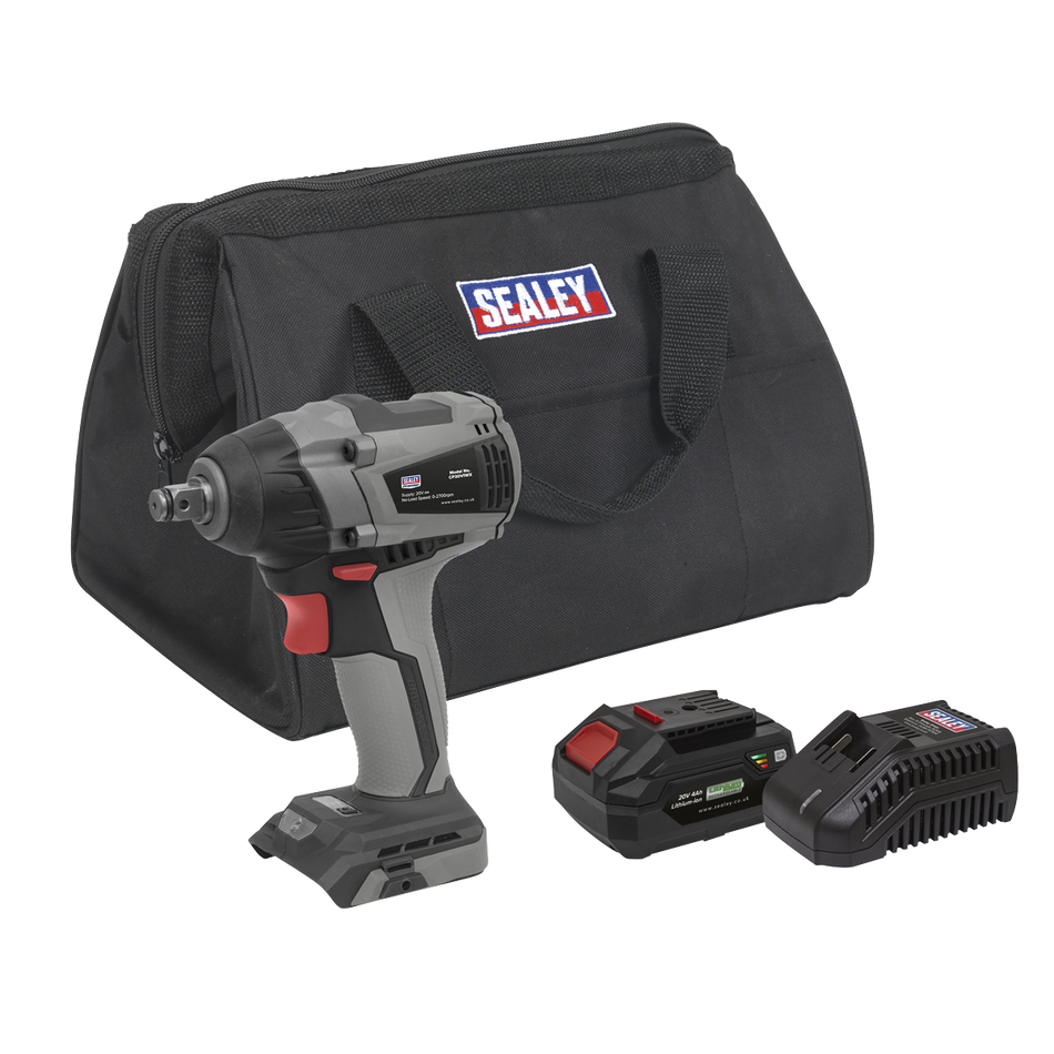 CP20VIWXKIT1 SV20 Series 1/2"Sq Drive Brushless Cordless Impact Wrench Kit 20V 4Ah