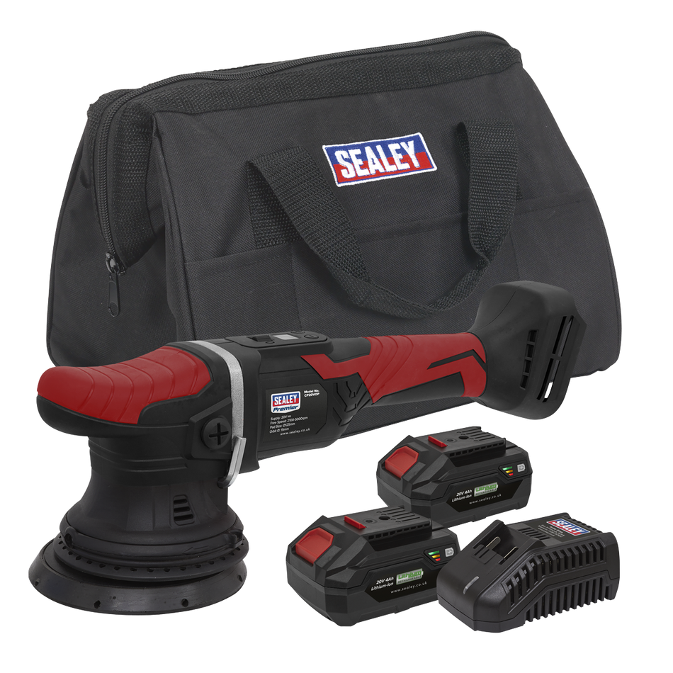 CP20VOPKIT2 SV20 Series 125mm Cordless Orbital Polisher Kit 20V 4Ah - 2 Batteries