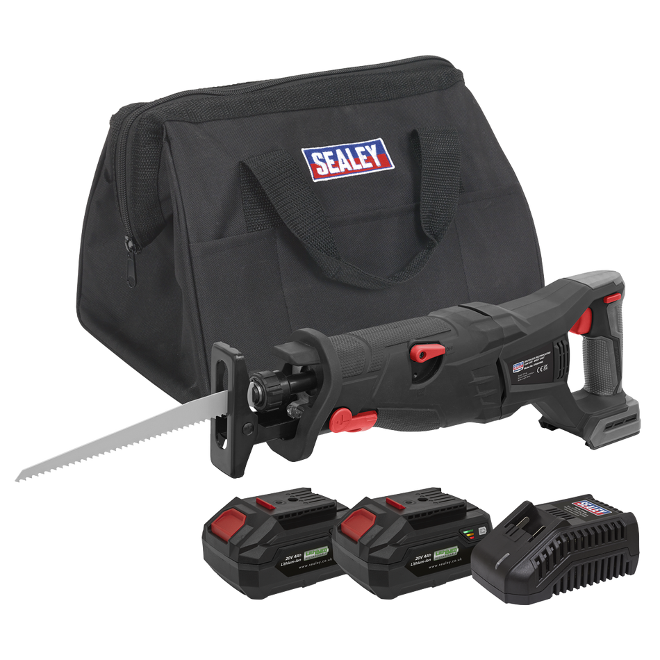 CP20VRSXKIT SV20 Series Brushless Cordless Reciprocating Saw 20V 4Ah Kit - 2 Batteries