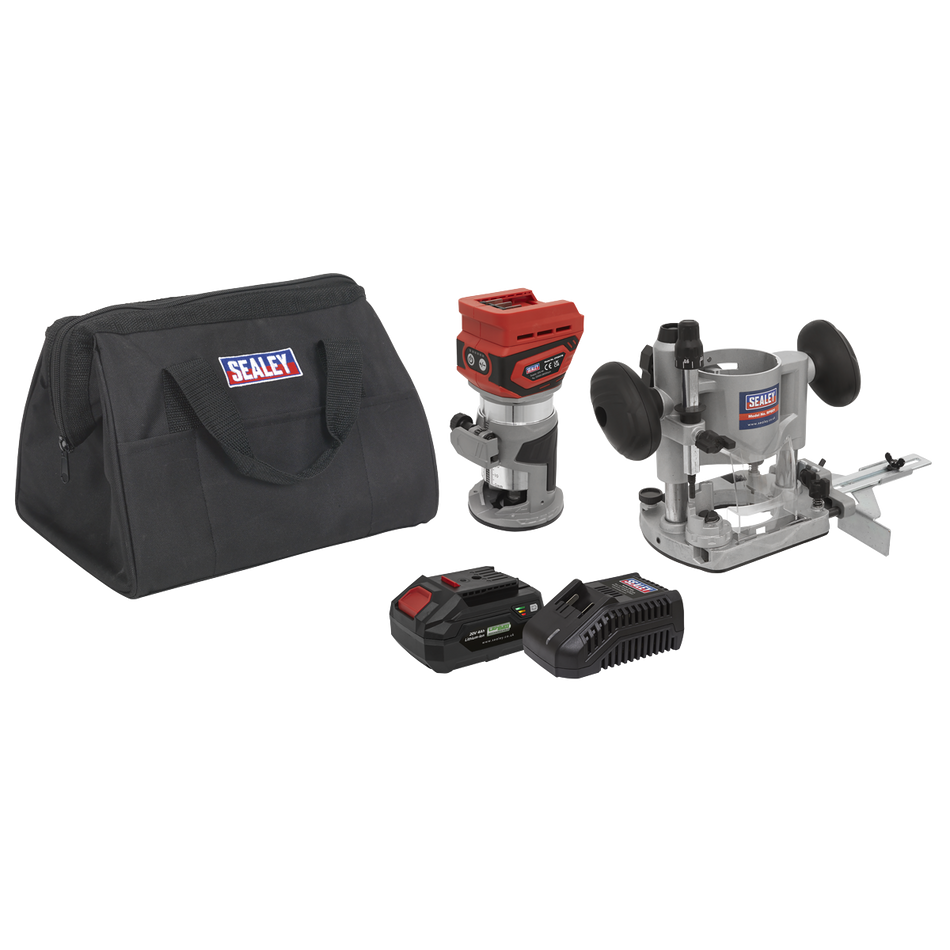 CP20VTRKIT1 SV20 Series Cordless Trimming Router Kit 20V 4Ah
