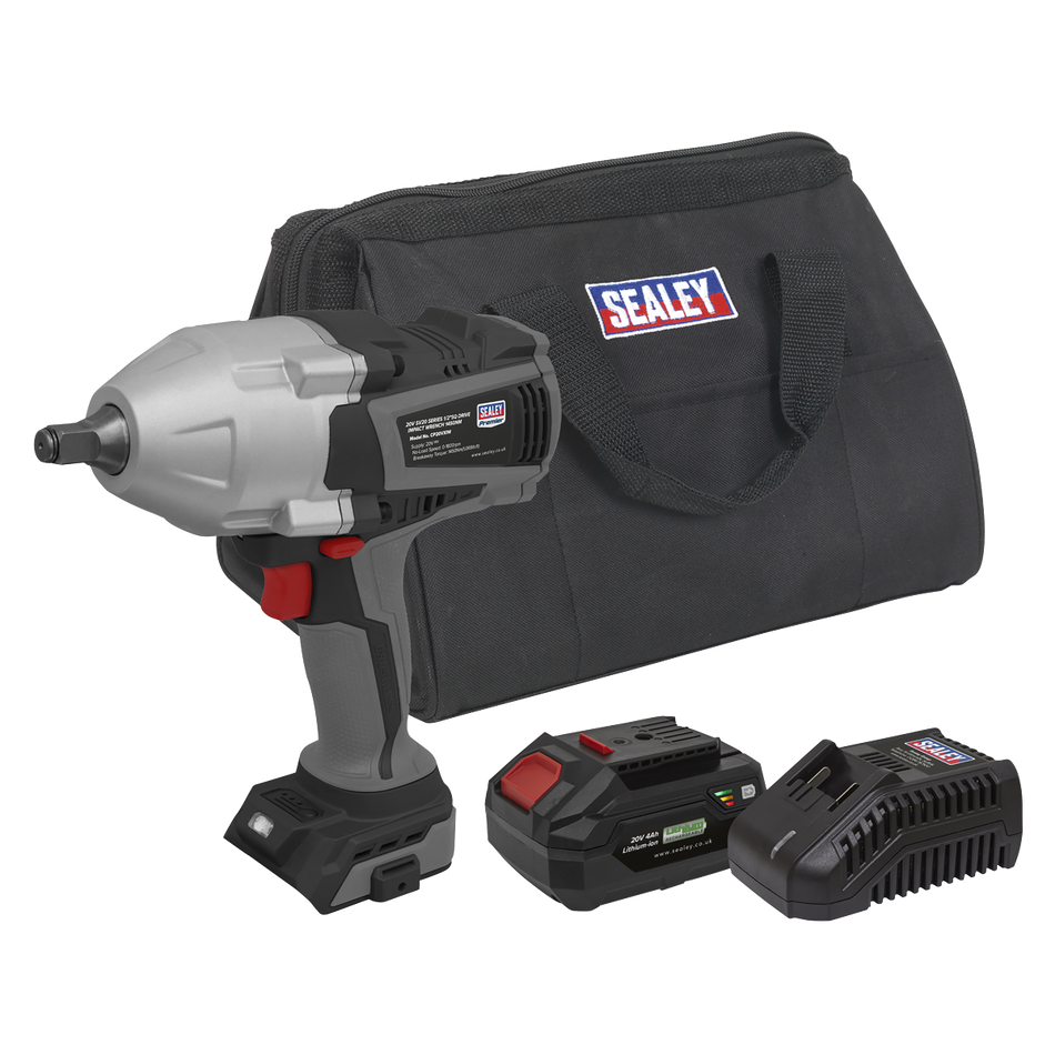 CP20VXIWKIT Premier SV20 Series Cordless Impact Wrench Kit 20V 4Ah