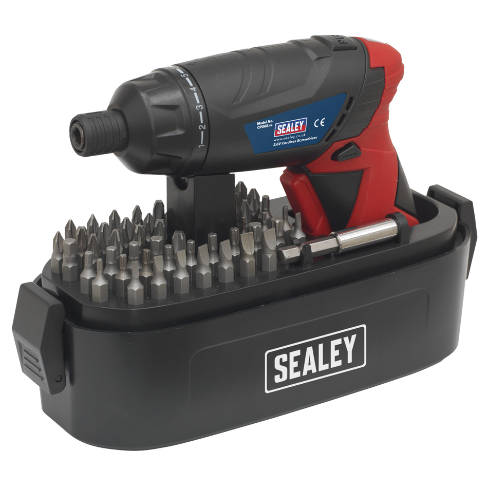 CP36S Cordless Screwdriver Set 3.6V 53pc