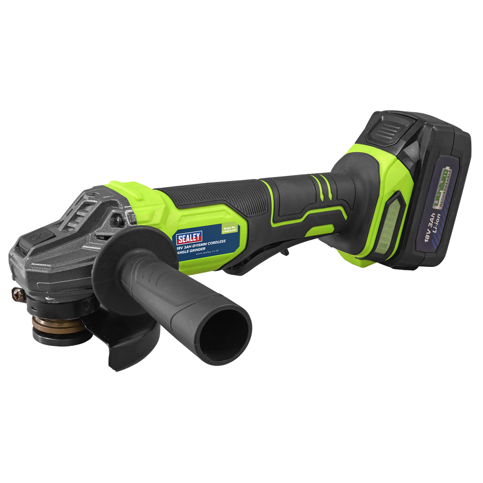 CP401LIHV 115mm Cordless Angle Grinder 18V 3Ah - Green