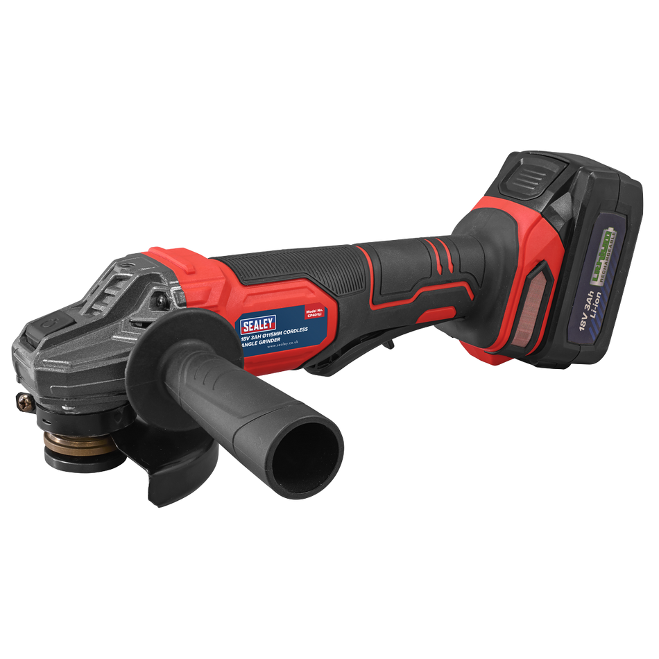 CP401LI 115mm Cordless Angle Grinder 18V 3Ah - Red