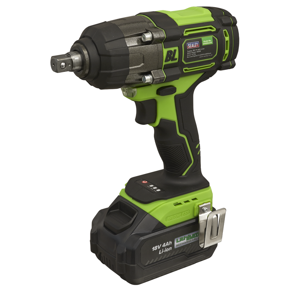 CP650LIHV 1/2"Sq Drive Cordless Brushless Impact Wrench 18V 4Ah