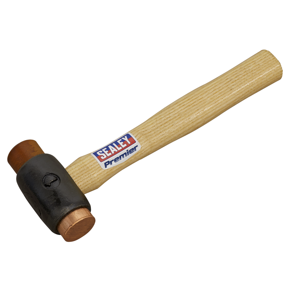 CRF15 Premier Copper/Rawhide Faced Hammer with Hickory Shaft 1.5lb