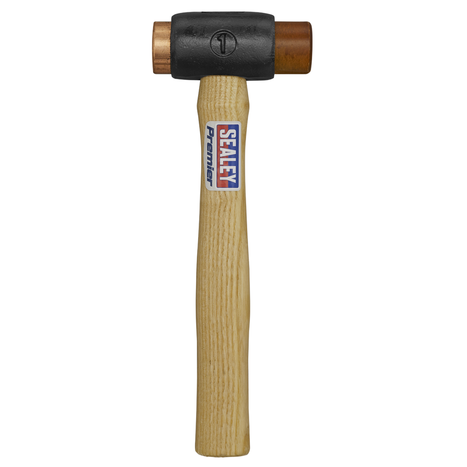 CRF15 Premier Copper/Rawhide Faced Hammer with Hickory Shaft 1.5lb