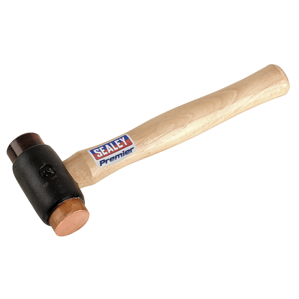 CRF25 Premier Copper/Rawhide Faced Hammer with Hickory Shaft 2.25lb