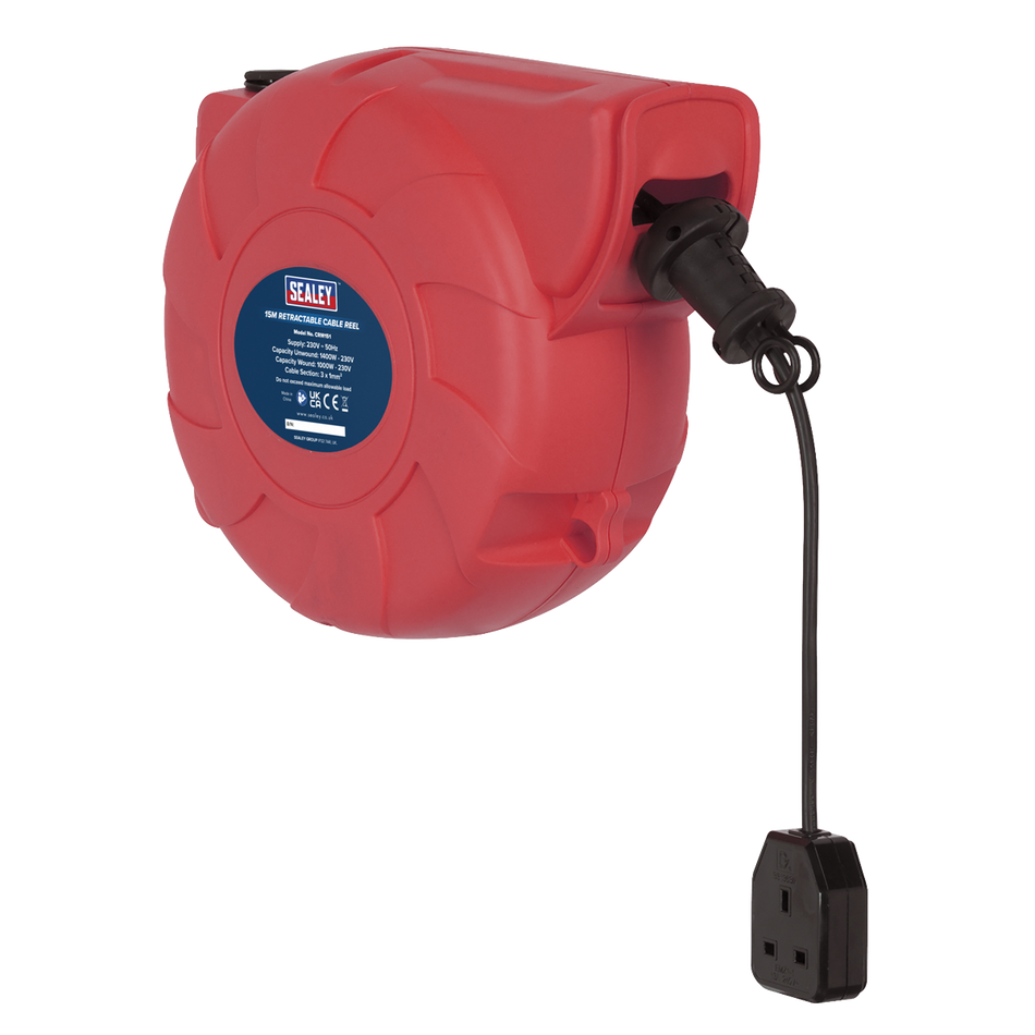 CRM151 15m Retractable Cable Reel System 1 x 230V
