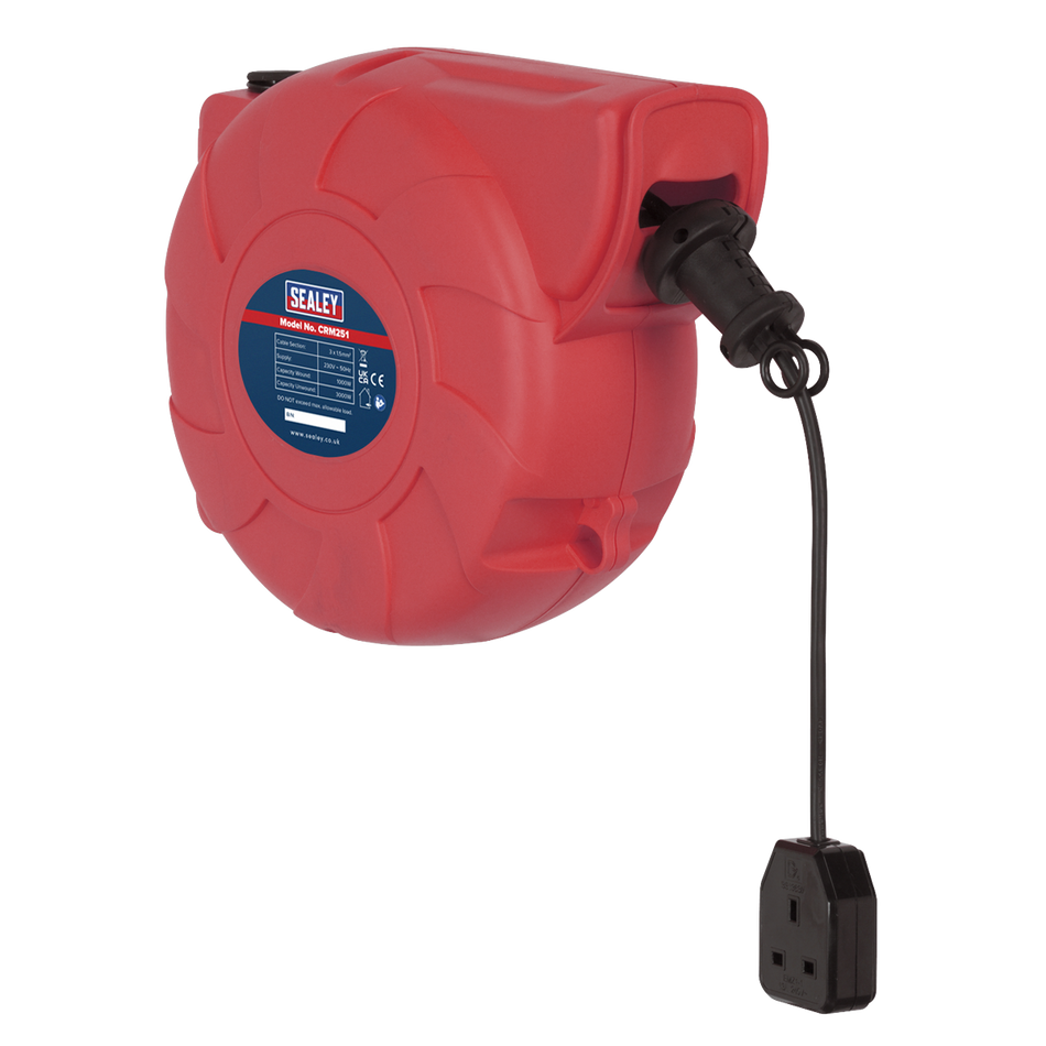 CRM251 25m Retractable Cable Reel System 1 x 230V