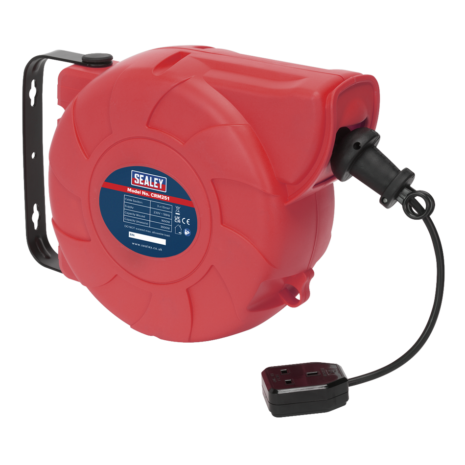 CRM251 25m Retractable Cable Reel System 1 x 230V