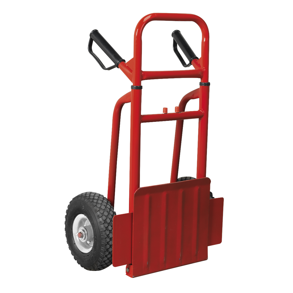 CST801 Folding Sack Truck with Pneumatic Tyres 200kg Capacity
