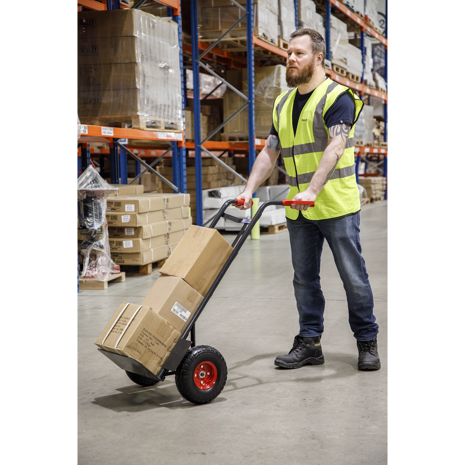 CST986HD Premier Heavy-Duty Sack Truck with PU Tyres 250kg Capacity