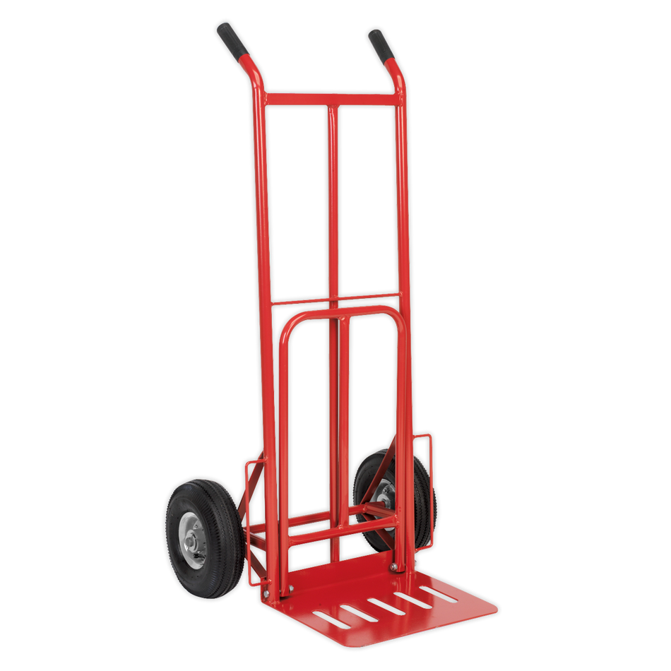 CST990 Folding Sack Truck with Pneumatic Tyres 250kg Capacity
