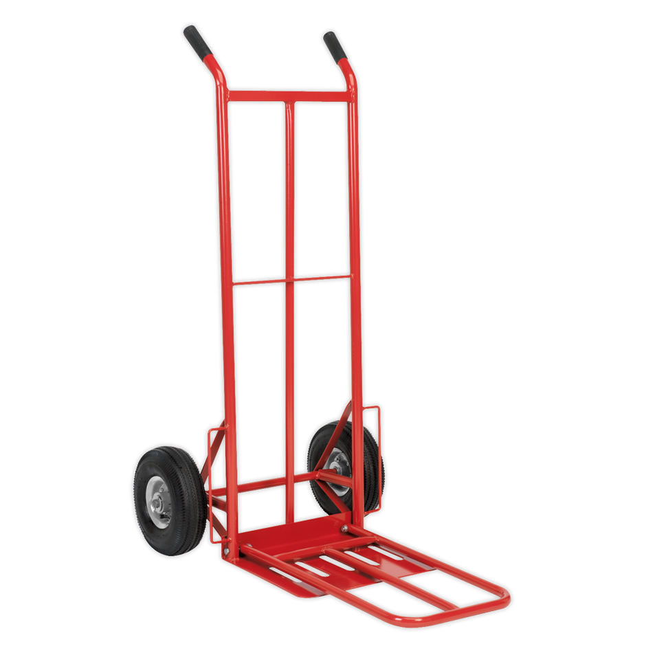 CST990 Folding Sack Truck with Pneumatic Tyres 250kg Capacity