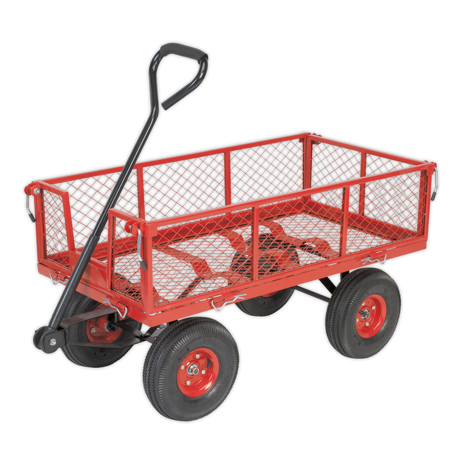 CST997 Platform Truck with Removable Sides & Pneumatic Tyres 200kg Capacity