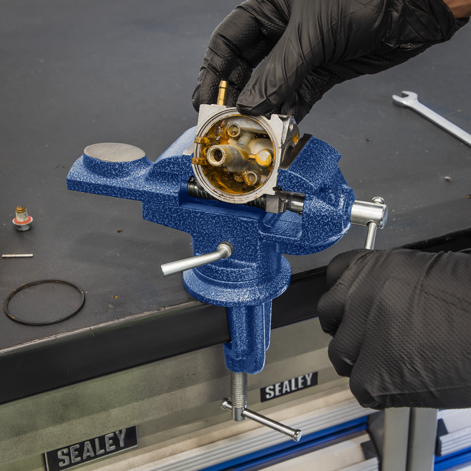 Portable Bench & Table Vice with 360deg Swivel Base 50mm