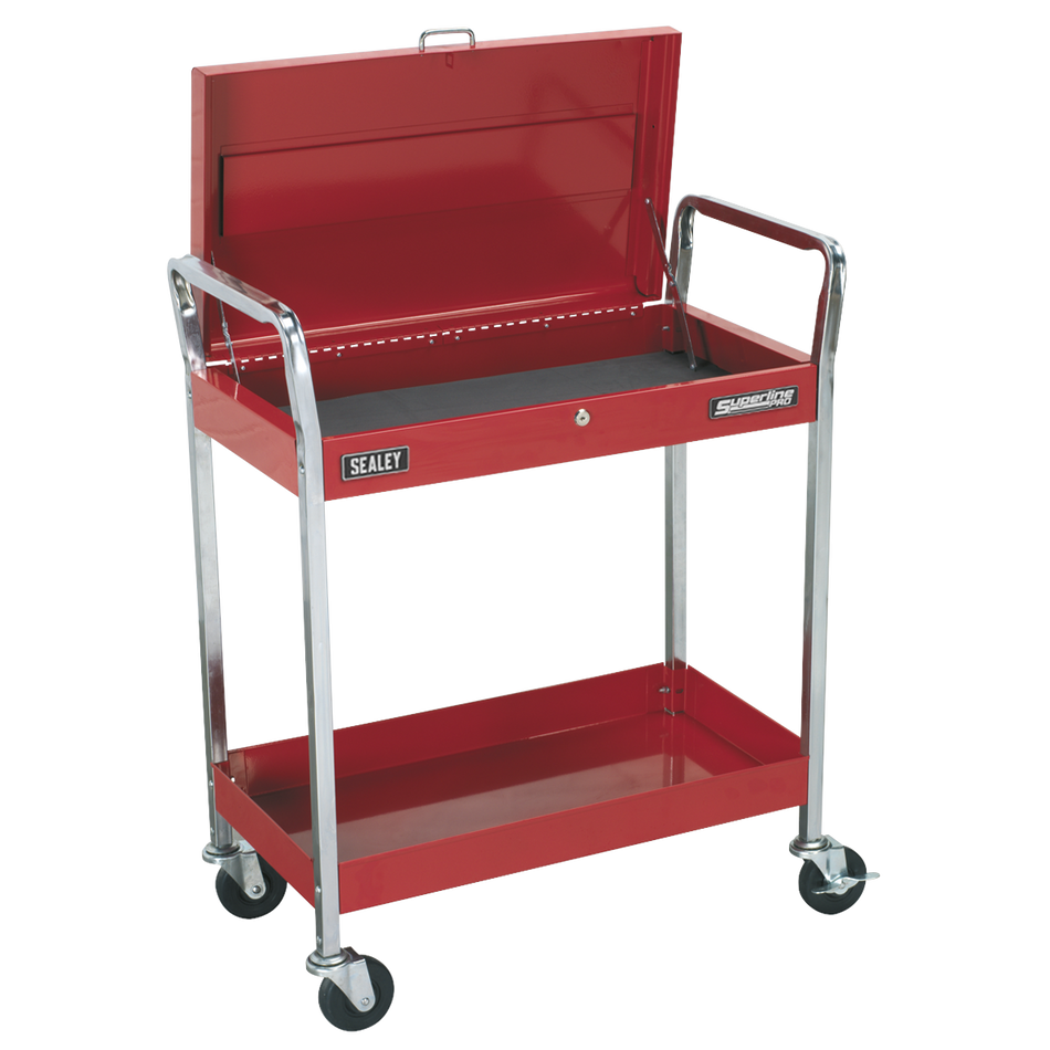 CX104 Superline PRO Heavy-Duty Trolley with Lockable Top 2-Level