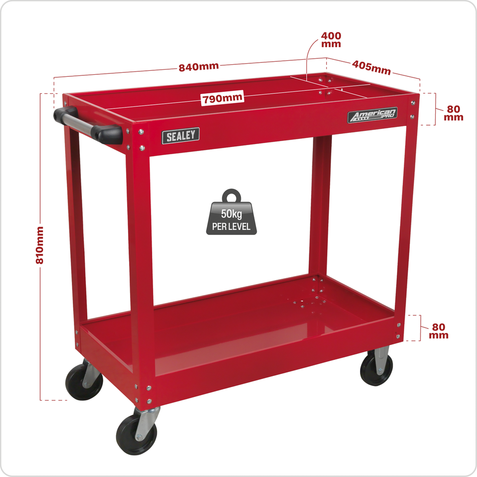 CX105 American PRO Heavy-Duty Workshop Trolley 2-Level